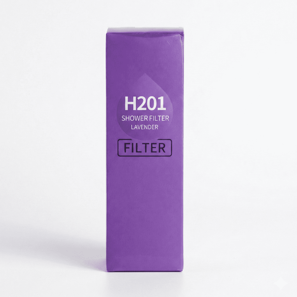 Lavender scented shower filter